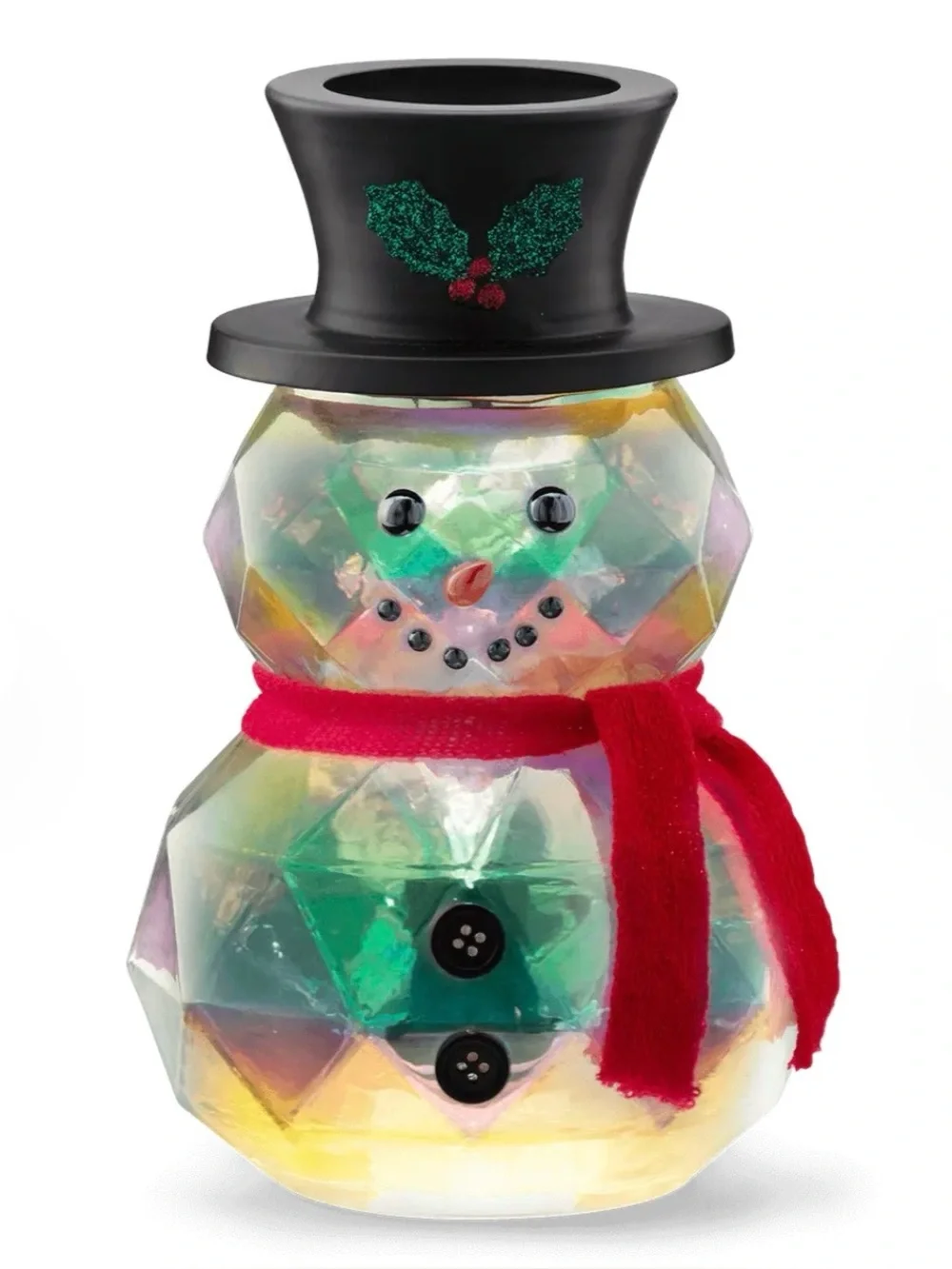 ✨🆕 NIB Iridescent Scentsy Snow Stopper Prismatic Snowman Warmer